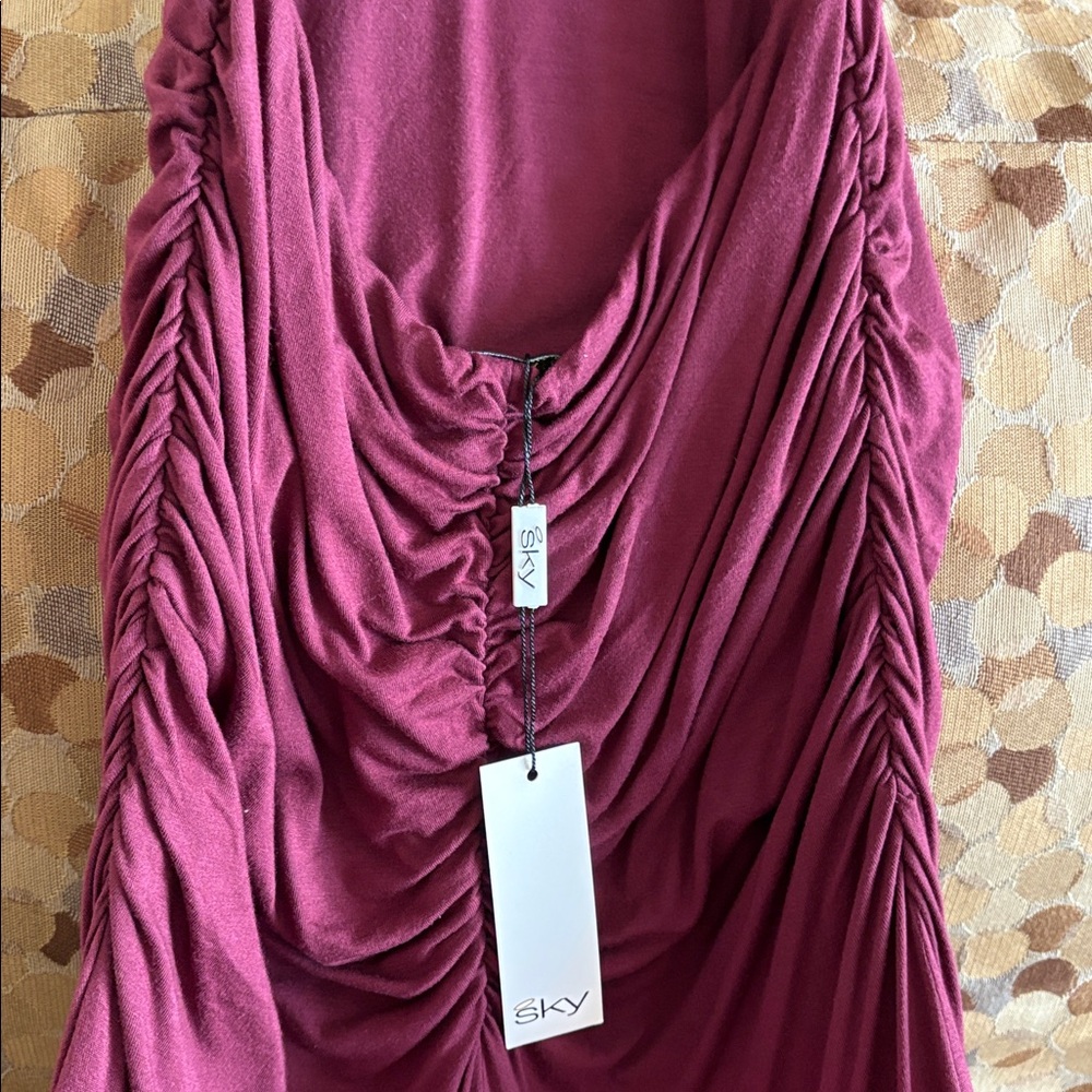 SKY Ruched Gown - Picture 4 of 7